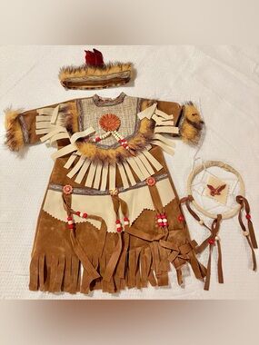 Unbranded Native American Outfit Dress for 18” American Girl Dolls